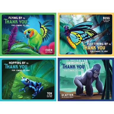 Postcard - Glad you came (Pack of 40) - Jungle Journey Answers VBS 2024 ...