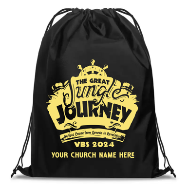 Easy Custom VBS Drawstring Bag - Personalize in Real Time - Great
