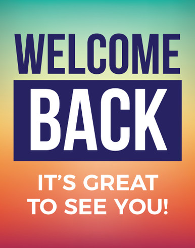 Poster Signs - Welcome Back - Vibrance Series - 22