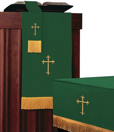 Parament 3-pc Set (Pav) - Hunter/Purple/Cross - Concordia Supply