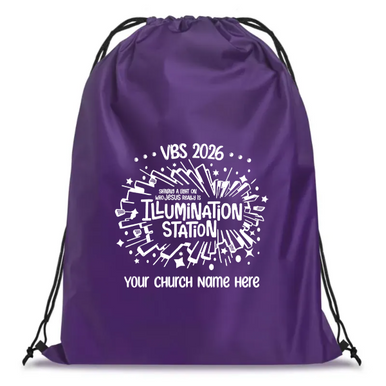 Easy Custom VBS Drawstring Bag - Personalize in Real Time