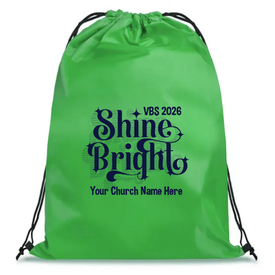 Easy Custom VBS Drawstring Bag - Personalize in Real Time