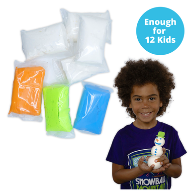 Snowman Air Clay Craft Kit (Pkg of 12) - Snowball Mountain