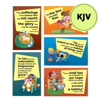 Verse Posters - KJV - Pack of 5 - 22" x 34" - Junkyard Redemption VBS ...