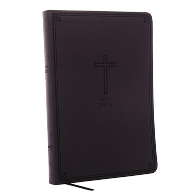 NKJV Value Thinline Bible Large Print, Imitation Leather, Charcoal