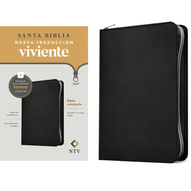 NTV Biblia Compacta, con Filament (Spanish, Leatherlike Black