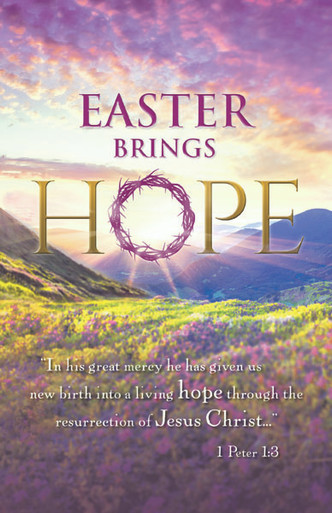 Easter Brings Hope Bulletins | Easter Church Bulletin Covers