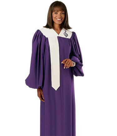 knee length dresses for ladies Women's Choir Robe Dress with Detachable Cape  Royal/Gold or Purple   Tally Taylor