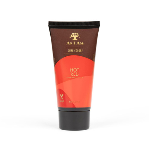 As I Am Curl Color - Hot Red - 3 oz - Temporary Color & Curling Gel - Medium Hold - Vegan & Cruelty Free