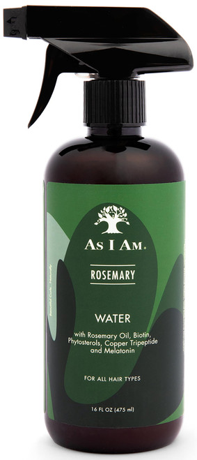 As I Am Rosemary Water 16 oz - Scalp Treatment for Hair Density - with Biotin & Saw Palmetto