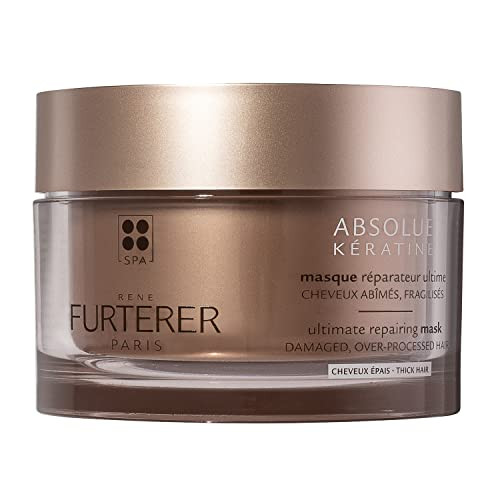 Rene Furterer ABSOLUE KERATINE Ultimate Regenerating Mask - For Damaged, Over-Processed Thick Hair - Repair & Restore