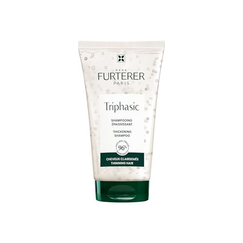 Rene Furterer TRIPHASIC Thickening Shampoo – For Thinning Hair – Improves hair density & strength – Scalp Nutrition – Rosemary Oil - For Men & Women - Color Safe