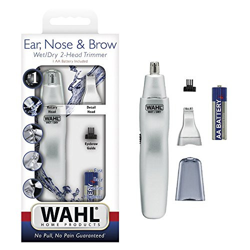 WAHL Trimmers Ear, Nose, Brow Wet Or Dry Dual Head