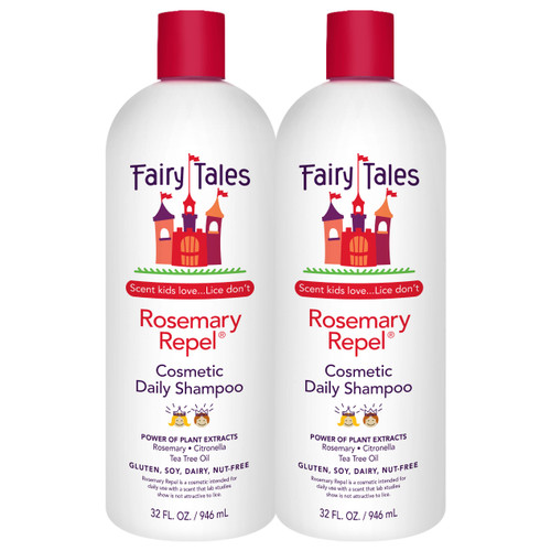 Fairy Tales Rosemary Repel Daily Kids Shampoo– Kids Like the Smell, Lice Do Not, 32 fl oz. (Pack of 2)