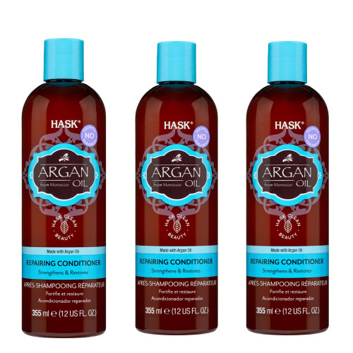 Hask Argan Oil Repairing Conditioner, 12 oz (Pack of 3)