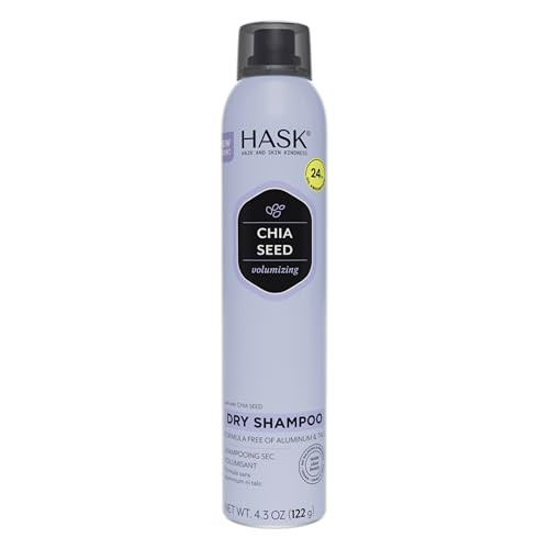 HASK Chia Seed Volumizing Dry Shampoo Kits for all hair types, aluminum free, no sulfates, parabens, phthalates, gluten or artificial colors 4.3oz