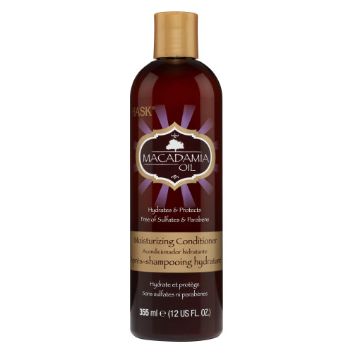 Hask Conditioner Macadamia Oil Moisturizing 12 Ounce (354ml) (2 Pack)