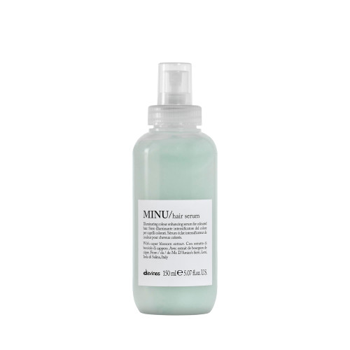 Davines MINU Hair Serum, Protective Leave-In Moisturizing Formula for Colored Hair - Preserves Cosmetic Color, Extending its Duration and Giving Great Shine with Salina Caper, 5.07 Fl Oz