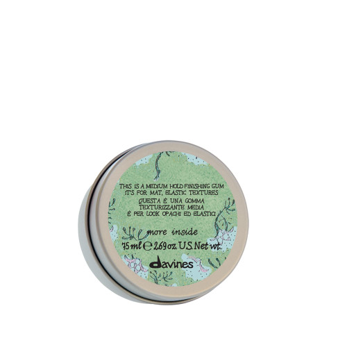 Davines This Is A Medium Hold Finishing Gum, Medium Hold Texture & Matte Finish - Dry Paste for Defined Styles - Workable & Remoldable, 2.54 Fl Oz