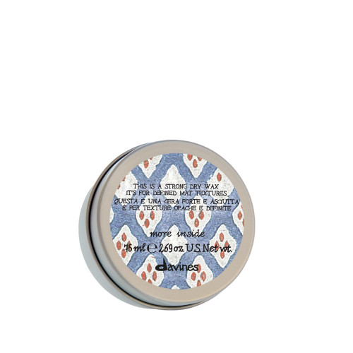 Davines This Is A Strong Dry Wax, Strong Hold Matte Texture - Dry Wax for Definition & Separation - Creates Rough & Messy Looks, 2.54 Fl Oz