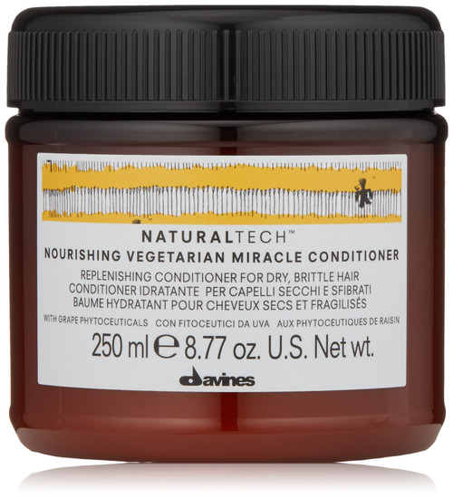 Davines Naturaltech NOURISHING Vegetarian Miracle Conditioner | Hair Hydrating Conditioner for Dry Hair | Deep Treatment & Repair | 8.77 oz