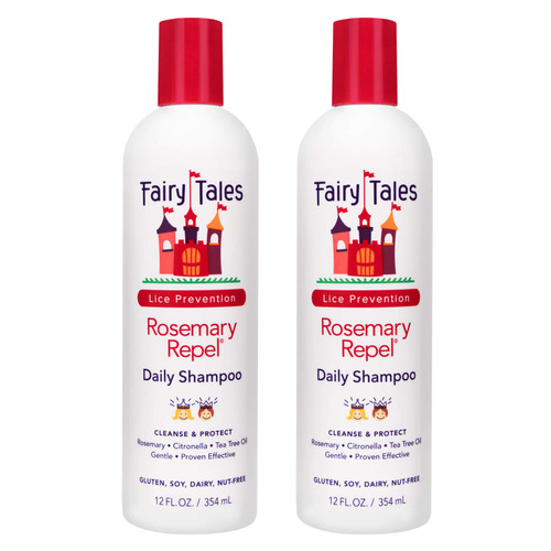 Fairy Tales Rosemary Repel Shampoo, 12 Fl Oz (Pack of 2) for Lice Prevention