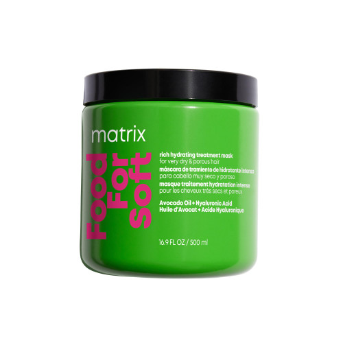 MATRIX Food For Soft Rich Hydrating Hair Mask - Deep Conditioner For Dry & Brittle Hair, Adds Shine & Softness, With Avocado Oil & Hyaluronic Acid, Replenishes Moisture