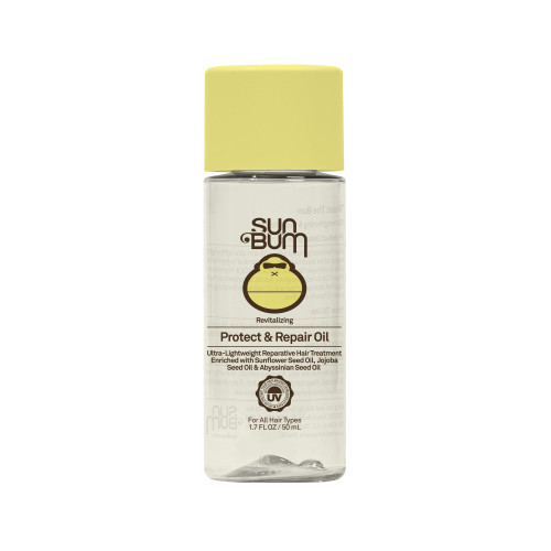 Sun Bum Revitalizing Protect and Repair Hair Oil - Light-weight Hair Care Treatment - Strengthen and Hydrates - UV Protection against Heat Damage and Sun Rays - Enriched with Jojoba Oil - 1.7 oz