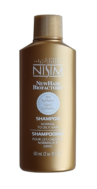 Nisim NewHair BioFactors Shampoo for Normal to Oily Hair – Deep Cleansing Formula, Ideal for Daily Use Unisex 2 Ounce (60ml)