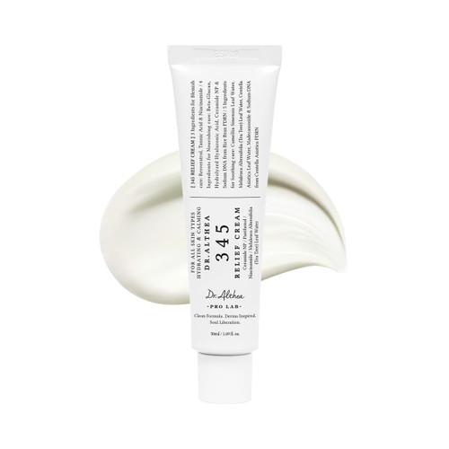 Dr.Althea 345 Relief Cream | Daily Face Moisturizer for Soothing Recovery and Blemish Care with PDRN & Niacinamide | Korean Vegan Skincare for All Skin Types, 1.69 Fl Oz (Ver.2 - Pack of 1)