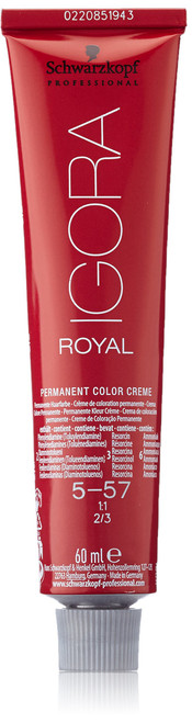 Schwarzkopf IGORA ROYAL 5-57 Light Brown Gold Copper 60ml by Igora