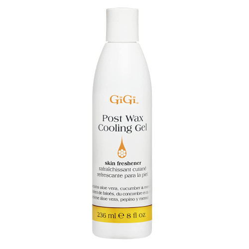 GiGi Post Waxing Cooling Gel, Soothing After Wax Care Treatment, Skin Freshener & Hydrating, 8 fl oz