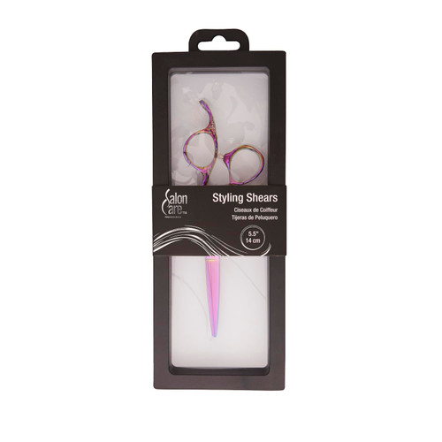 Salon Care Rainbow Carved Styling Shears