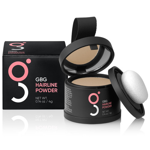 GBG Hairline Powder, Medium Blonde - 48-Hour Coverage Root Touch Up Powder for Bald Spots, Instant Hair Loss Concealer & Brightening Highlights - Hair Fillers for Thinning Hair for Women & Men, 4g