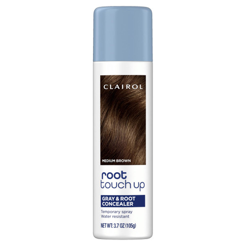 Clairol Root Touch-Up Temporary Hair Coloring Spray, Medium Brown Hair Color, Pack of 1 - Packaging May Vary