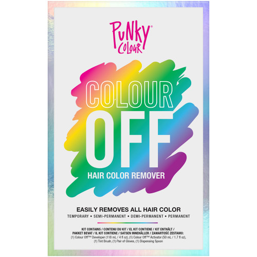 Punky Colour Off Hair Color Remover – Hair Dye Remover, Easily Removes Temporary, Permanent & Semi Permanent Dye, Ammonia Free, Bleach Kit