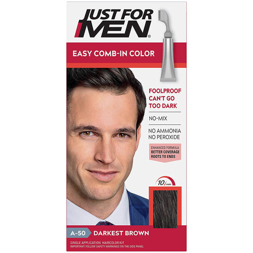 Just For Men Autostop Color #A-50 Darkest Brown (Pack of 2)