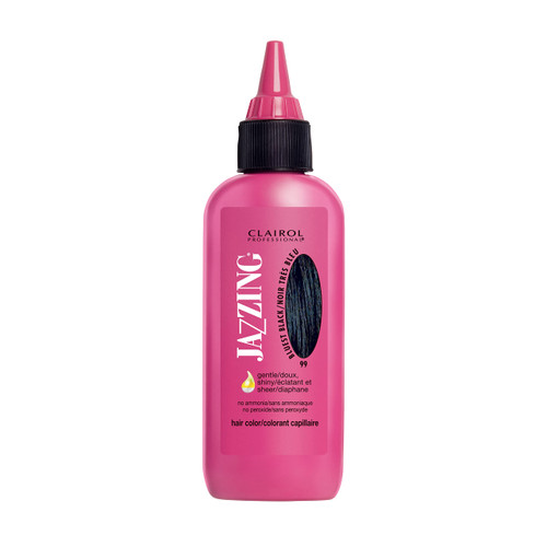 Clairol Professional Jazzing Semi-Permanent Hair Color, No.99 Bluest Black, 3 oz.