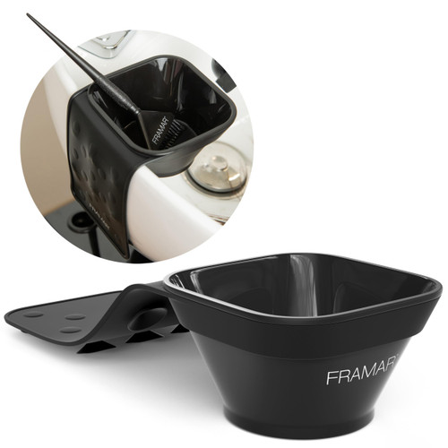 FRAMAR Toning Tub Hair Dye Bowl – Hair Color Bowls For Hairstylist, Hair Color Bowl, Hair Color Mixing Bowl, Hair Dye Bowls, Suction to Sink or Shampoo Station For Easy Toning – 2pc