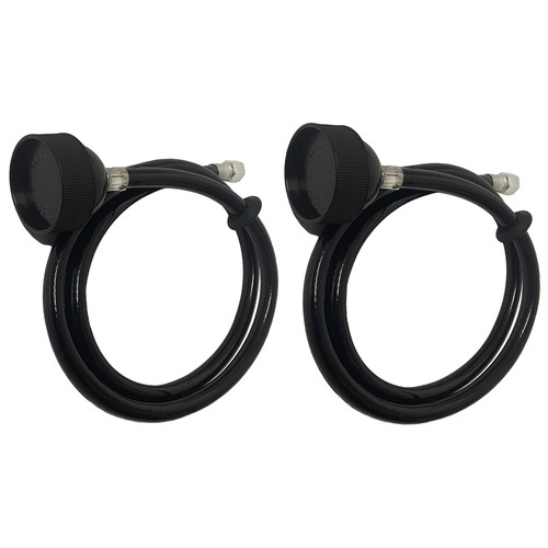 2 Packs Shampoo Bowl Hose and Sprayer, Salon Spray Head with Rubber Hose to Attach Shampoo Bowl Faucet Vacuum Breaker, Sink Replacement Part for Salon, Barber Shop, Spa, 1/4" Thread