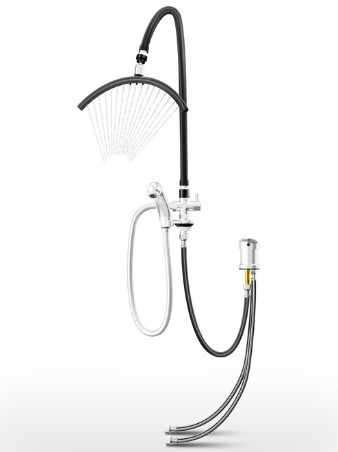 Head Spa Tools - Professional Shampoo Bowl Waterfall Equipment, Easy-Install Sink Faucet Hose Attachment for Hair Salon, Home & Salon