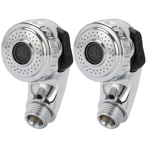 LukLoy 2 Pack Salon Shampoo Bowl Sprayer Head – Side Control 2-Mode Switch, High-Pressure Professional Standard G1/2 Handheld Faucet Sprayer Replacement for Salon Sink Hose, Spa & Pedicure Chairs