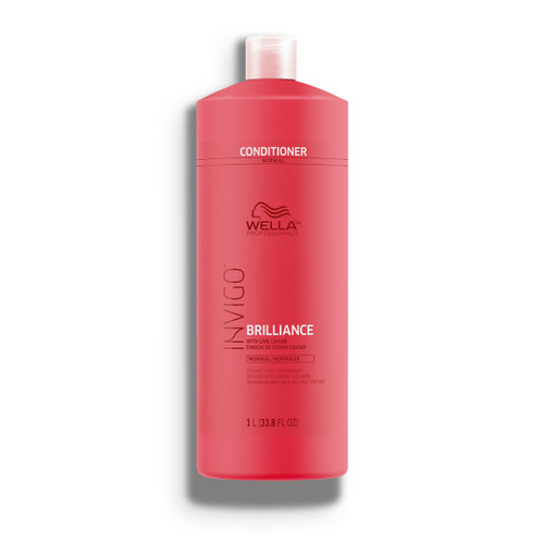 Wella Professionals Invigo Brilliance Conditioner | For Fine/Normal Colored Hair | Intense Color Protection & Maintains Vibrancy | 33.8 Fl Oz