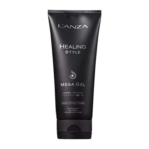 L'ANZA Healing Style Mega Gel with Strong Hold Effect, Nourishes and Refreshes the Hair While Styling, With Keratin, Alcohol-free Formula, and UV Rays Protection to Prevent Damage (6.8 Fl Oz)