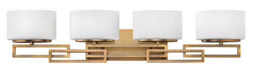 Hinkley Lanza Contemporary Modern Four Light 240W G9 Bathroom Vanity Fixture, Brushed Bronze