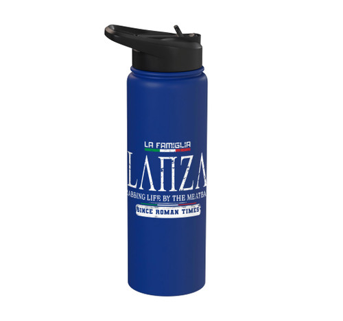 Italia La Famiglia Lanza Grabbing Life By The Meatballs Stainless Steel Insulated Water Bottle