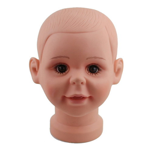 Voloria Big Baby Boy Children Mannequin Manikin Head for Wig Hats Display Show Stand Model Mannequins 1piece