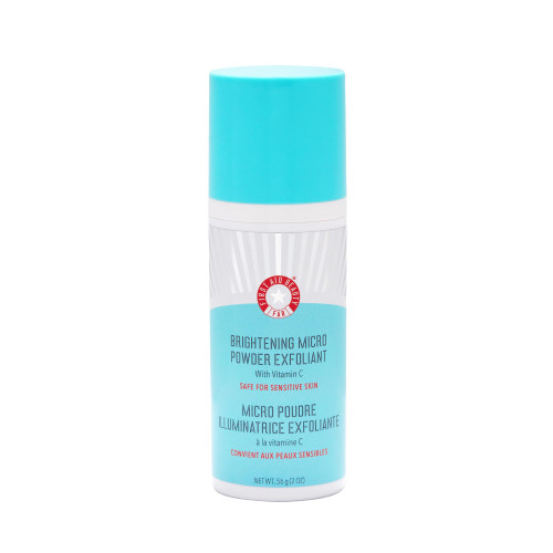 First Aid Beauty Micro Powder Exfoliant - Face Exfoliator with Vitamin C & Jojoba Beads - Ultra-Fine Face Scrub Revives Dull Skin, (2 oz)