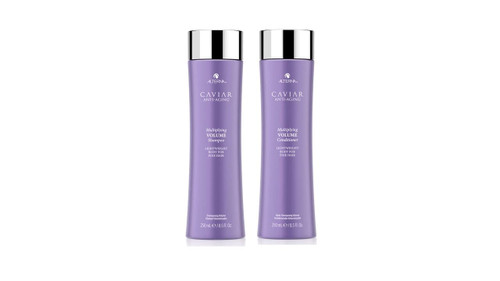Alterna Caviar Anti-Aging Multiplying Volume Shampoo and Conditioner Standard Set, 8.5oz each | For Fine, Thin Hair | Create Instant Volume and Thickness | Sulfate Free