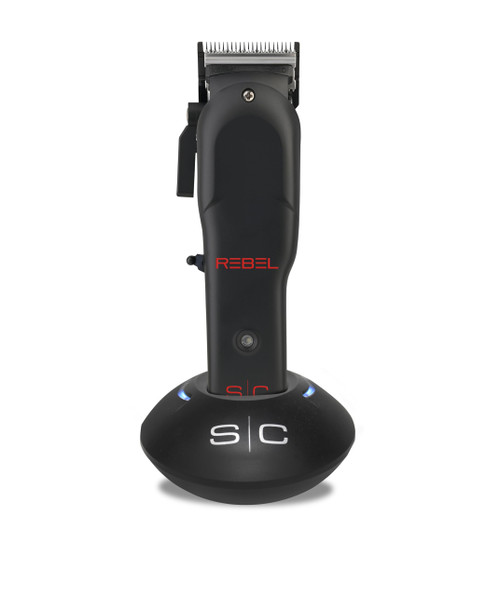 Stylecraft Rebel Professional Super-Torque Cordless Hair Clipper, Black Diamond Carbon Fusion Faper Blades